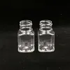 500 stks / partij Snelle verzending 30g 30ml plastic lege fles transparante vierkante huisdier monster verpakking flessen contain