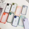 Hybrid Armor Shockproof Matte Hard PC Back Cover Case Edge Silicon Sel For Iphone 12 11 Pro Max XR X XS MAX 6 7 8 Plus SE 2020 280pcs/lot