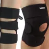 Supporto elastico per ginocchio Tutore confortevole Cuscinetti rotulei regolabili Cinturino di sicurezza per sport all'aria aperta