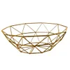 Cesta de fruta tejida de malla de hierro, cuenco para encimera de cocina, soporte decorativo para verduras 210609