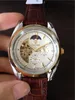 Los mejores relojes de hombre vendidos, TEVISE alta calidad Skeleton mens-watches Gold Bezel TE33 envío gratis