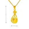Hängsmycke Halsband Lyre Necklace 24K Guldpläterad Musikinstrument för kvinnor Party Födelsedag Årsdag Smycken