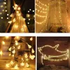 Solar String Lights Outdoor Crystal Globe Beleuchtung Wasserdichte Solarbetriebene Terrasse Lichter für Outdoor Garten Yard Porch Party Decor 211104