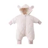 Комбинезоны, комбинезон для малышей, одежда для мальчиков, осенне-зимний костюм с длинными рукавами и подкладкой с капюшоном, одежда для новорожденных, одежда для малышей 7566369