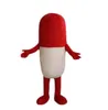 Red Pill Mascot Capsule Costume Fancy Party Dress Halloween Carnival Costumes Adult Size Outfit Fancy Dress Suit