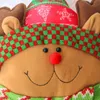 2021 nouveau joli décor de noël en forme d'étoile père noël / wapiti / bonhomme de neige oreiller coussin maison décorations de festival cadeaux de noël pour les enfants