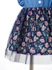 Meninas Denim Vestido Floral Verão Vestido de Verão Crianças Voos Manga Casual Roupas Bebé Princesa Vestidos para Crianças 3-10 Ano Q0716