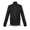 Giacche da uomo Steampunk Stile Gotico Victorian Cappotto Militare Militare Gancio Giacca Giacca Blazer Suit Band Band Collar Ricamo per uomo 2O4D