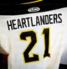 2022 アイオワ ハートランダーズ サード ECHL アイスホッケー ジャージ カスタム任意の番号と名前メンズ レディース ユース Alll ステッチ