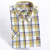 Camicia a manica corta in cotone stile classico estate business casual marchio abbigliamento da uomo in alta qualità montato camicia leggera 210531