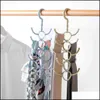 Hooks Rails Home Storage Organization Housekee Garden 360 degrés tourné 10 Claw Plastic Handbag Claits Crus Sac Habring Shelf Han