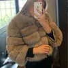 Maomaokong Natural Real Fur Coat Women Winter Natural Fur Vest Jacket Fashion Slim Outwear Real Fur Vest Coat Short 211221