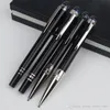 Limited Edition Space Exploration Blue Translucent Dome Black Resin Circle Cove Ballpoint Pen Classique Metal Write Pens