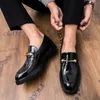 Merk Schoenen Hoge Kwaliteit Slippers Party Designer Heren nieuwe 2021 Luxe slijtvaste mode casual lederen mannen formeel