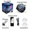 LED Aurora Galaxy Starry Sky Projector Star Moon Night Light Ocean Wave Projection Night Lamp with Bluetooth speaker