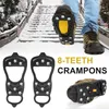 Cords, Slings And Webbing 8-Tooth Non-Slip Crampons For Snow Walking On Icy Roads Ice Surface Fall Prevention Simple Hiking Hunting