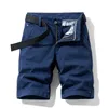春の男性の綿の固体メンズショートパンツ夏のカジュアルデニムショートビジネスファッションソーシャルジーンズ210629
