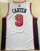 2021 Retro Vince Carter # 9 Champion College Koszykówka Jersey Męskie Szyte Biała Niebieska Jakość