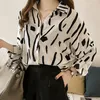 Chiffon Blouse for Women Clothing Korean Things Shirts Lady Beautiful Blouses Tops with Long Sleeve