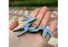 Tragbares Multifunktionsklappzabler Edelstahl Foldaway Messer Keychain Schraubendreher Camping Survival EDC Tools Travel Kits HW612