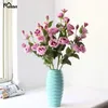 Bruiloft bloemen Meldel DIY boeket kunstmatige bloem zijde Lisianthus Home Party tafeldecoratie nep roze arrangement