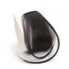 Clip in Bangs 100% Human Hair Extensions Fringe with Natural Flat neat with Temples for women One Piece Hairpiece