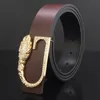 Diamond Snake Head Belt Men039s Leather Social Guy Personality Versatile Smooth Buckle g Letter5549836