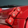 Red Aluminum Alloy Hood Catch Latches Kit For Jeep Wrangler Jk JKU 07-17 Auto Exterior Accessories