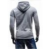 Mäns dubbla breasted sweatshirts står krage långärmad hoodies framfickor kontrast färg ränder fasta casual jackor