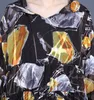 Vanovich Fahion女性のドレスカジュアルな野生の夏のプリント長袖レディースツーピース韓国風の服210615