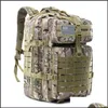 Sports de Plein Air Sacs de Plein Air 900D Camouflage Militaire Tactique Sac Hommes Sac À Dos Molle Armée Bug Out Étanche Cam Chasse Trekking Randonnée