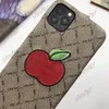 Fashion designer for iphone 12 promax cases Luxury embroidery craft cell phone case iphone11 12Pro 11xs XSmax xr 8plus 8 7plus 13p5090524