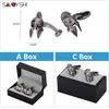 SAVOYSHI Retro war helmet for Mens Shirt Ancient silver Plated Ghosts Skeleton Cufflinks High Quality Men Jewelry