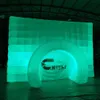 Envío gratis Nuevo estilo colorido luz led Forma de cámara Inflable Photo Booth cube photobooth Carpa Casa de boda para publicidad Fiesta Evento