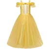 Bell Halloween snow and ice beauty and beast bell princess dress girl performance dress