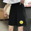 Pantaloncini sportivi estivi a vita alta elasticizzati per donna Running Streetwear Pantaloncini casual vintage con stampa stile coreano Harajuku Femme 210306