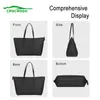 Ladies Crocrogo Crocodile Fashion Shoulder Hand PVC Leather Shopping Casual Travel Laptop Office Zipper Borse