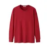 Maglietta da uomo manica lunga autunno inverno completo taglie forti Big Xxxxl 5XL 6XL T-shirt tinta unita casual T-shirt oversize in cotone maschile nera 220312