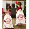 DHL Expédition Noël Santa Sack Cerf Cordon Toile Santa Sac Nouvel An Décorations de Noël pour la maison Bas Sac cadeau XX55