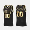 Chicago039s Bulls039s Men Jerry Sloan Michael Jor Dan Scottie Pippen Toni Kukoc Steve Kerr Custom Black Golden Limited Editi9615051