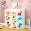 Cube maternelle enfants boîte dessin animé animal pliant bacs de rangement armoire tiroir vêtements panier enfants jouets organisateur Y200628 Y200709