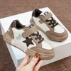 hot selling Baby Boy Gril fleece Sneakers High quality Toddler Classic Children Kids Sport leather Star Warm Flat shoes