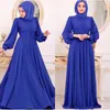 Etnisk Kläder Chiffon Abaya Dubai Muslim Hijab Dress Turkiet Islam Eid Klänningar Abayas för Kvinnor Robe Femme Musulman Kaftan Spring 2021