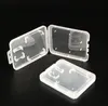 1000pcs / lot transparent klare Standard-SD SDHC-Speicherkarten-Boxhalter-Fallspeicher-Speicher-Speicher-Box für SD TF-Karte SN2984