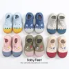 Baby Floor Shoes Primavera Nova Chegada Bebé Menino Bebê Sock Sapatos Cute Animal Estilo 210312