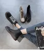 Kadın Gerçek Deri Martin Çizmeler 2022 Sonbahar Ve Kış Moda Cep Düz Tüm Maç Ayak Bileği Boot Rahat Ayakkabılar