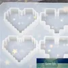 DIY Epoxidharz Silikonformen Valentinstag Tropfenkleber Pixel Geometrie Herzförmige Kristallform Handwerk Werkzeuge 6 Stück Einsatz M2