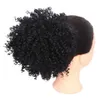 Woman Fashion Curly Ponytail Wig Short Style Synthetic Hair Bun Simulator 8 inches