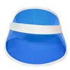 Cappelli a tesa larga Anti-UV Estate Donna Uomo Cappello da sole Colore Trasparente Vuoto Top Plastica PVC Protezione solare Visiera Parasole Bicicletta Sport