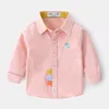 stile primaverile e autunnale abbigliamento coreano per bambini moda simpatico cartone animato camicie di cotone 1014 01 210622
